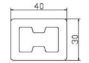 HX40K30B Hollow Joist - HOSUNG WPC Composite