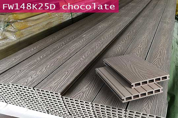 Hosung® Dragonbeard chocolate decking cladding - HOSUNG WPC Composite