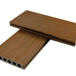 拉丝teak 5 Composite Decking America, WPC decking boards America - HOSUNG WPC Composite