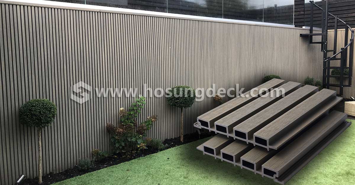 WPC fluted panel, price, size, and installation  Beginner's Guide to  composite slatted cladding - HOSUNG WPC Composite
