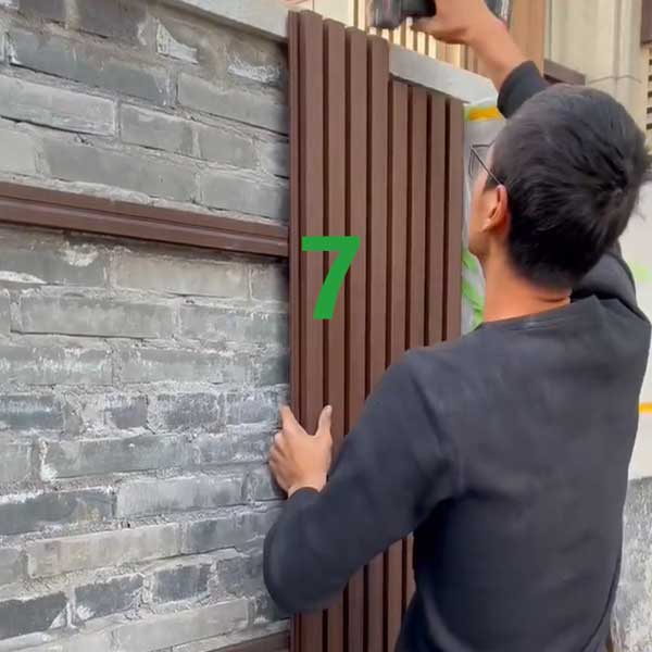 a7 - WPC fluted panel, composite slatted cladding, WPC slatted cladding - HOSUNG WPC Composite a7 WPC fluted panel, composite slatted cladding, WPC slatted cladding - HOSUNG WPC Composite