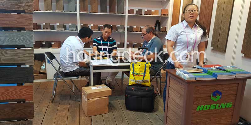 WPC china supplier HOSUNG WPC is full of harvest at the 2016 Autumn Canton Fair
