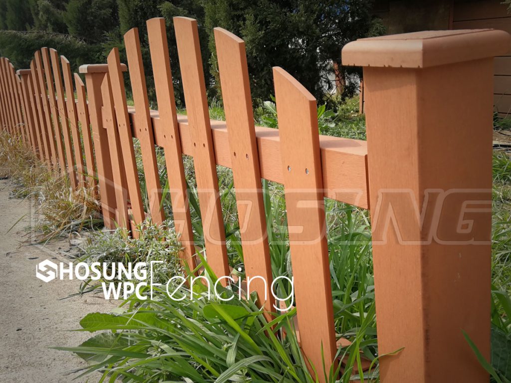 WPC Picket Fence Case 2 wpc fence manufacturer,wpc fence china,wpc fencing factories - HOSUNG WPC Composite