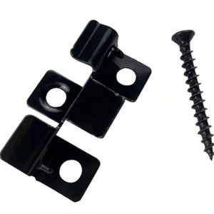 HXST02 B Blacked Coated SS clip with screw - HOSUNG WPC Composite