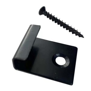 HXSTC02 B Black Coated SS Starter clip with screw - HOSUNG WPC Composite