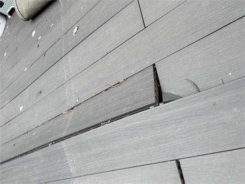 WPC composite decking expansion