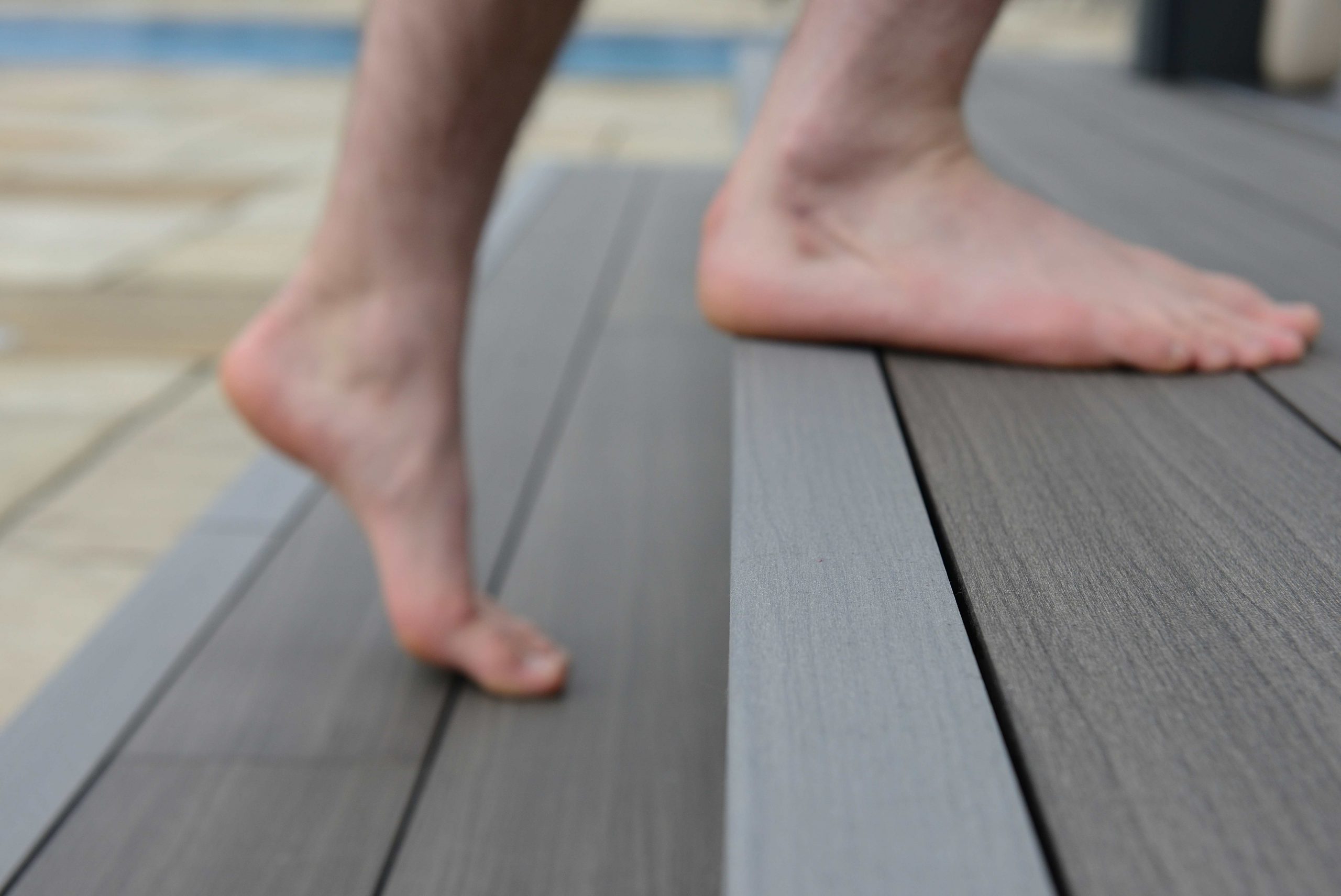 composite decking hot for bare feet