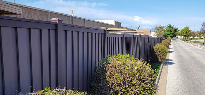 Composite fencing - WPC fencing board - public project