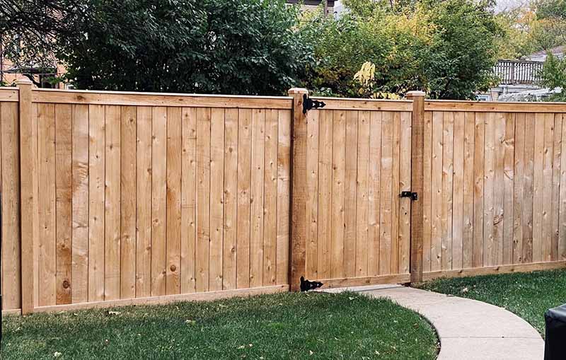 wood fencing