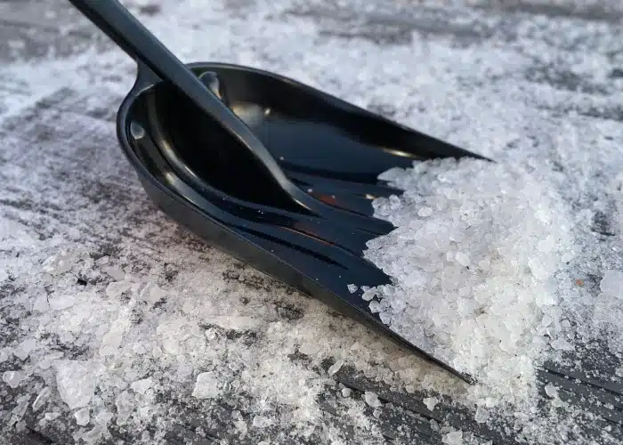 Shoveling Snow On Composite Decking Winter