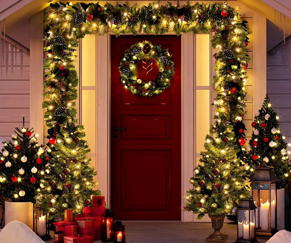 how to make a christmas wreath