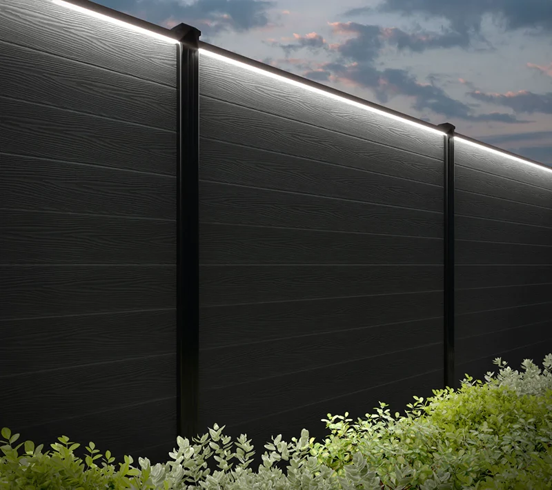 6 Outdoor Fence Lighting Ideas - Fence Light Strip