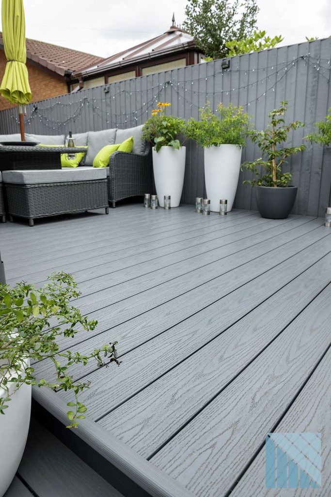 Anthracite Grey Woodgrain Decking WPC manufacturer in China - HOSUNG WPC Composite