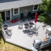 gray composite decking