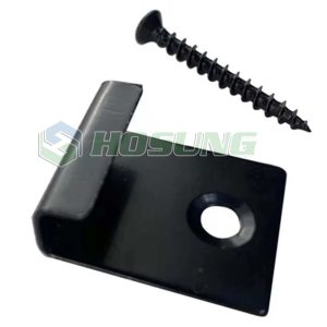 Hosung®-HXSTC02-B  Black Coated SS  Starter clip with screw