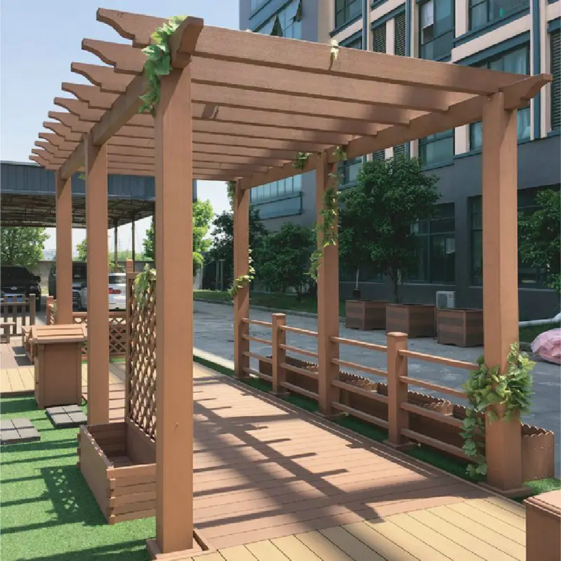 Decks de PVC WPC pergola 