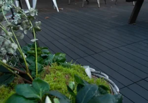 dark composite decking