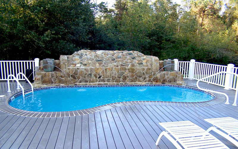 composite decking around inground pool - Best Composite Decking for Pool Area - HOSUNG WPC Composite composite decking around inground pool