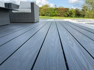 anthracite composite decking planks - HOSUNG WPC Composite anthracite composite decking wide composite decking