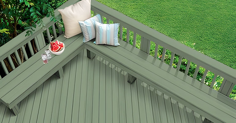 dark green composite decking planks - dark green composite decking - HOSUNG WPC Composite dark green composite decking planks