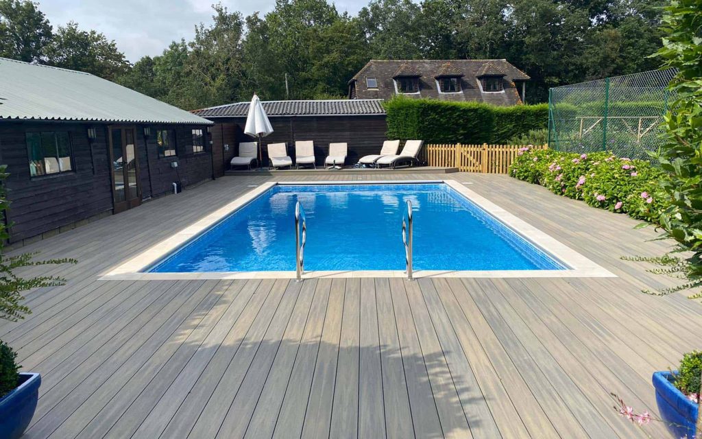 composite decking around inground pool - composite deck price in Canada,composite decking cost Canada - HOSUNG WPC Composite composite decking around inground pool