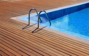 composite decking around inground pool Hosung - HOSUNG WPC Composite composite decking for swimming pools