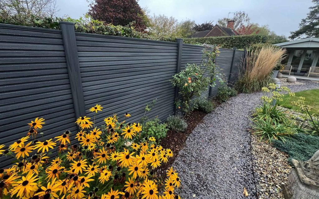 anthracite grey composite fencing