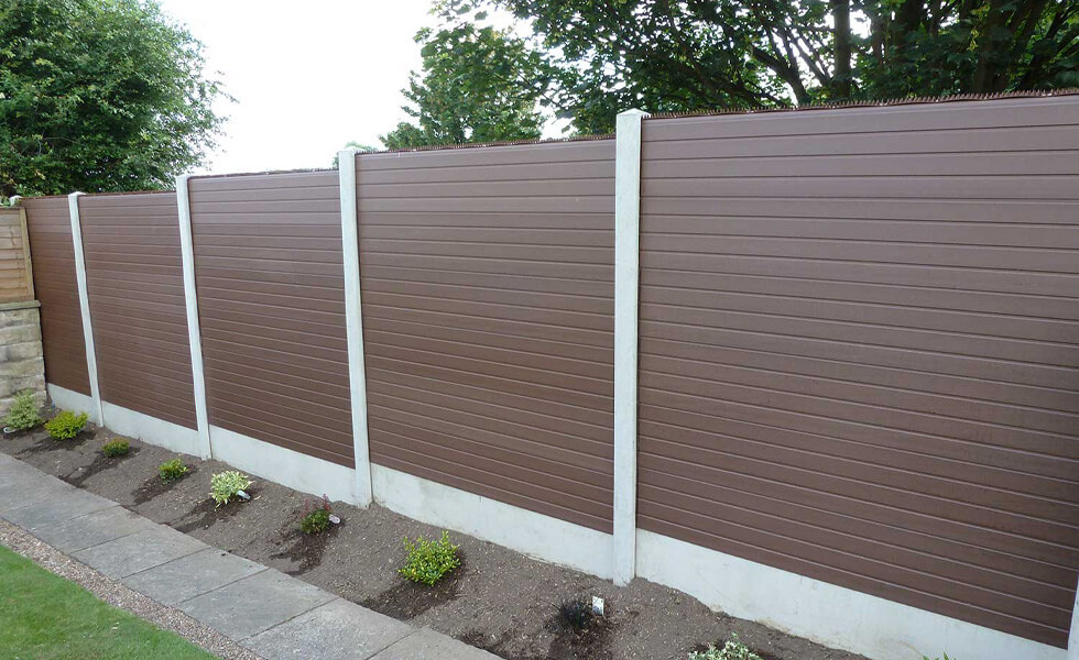 composite fencing for concrete posts