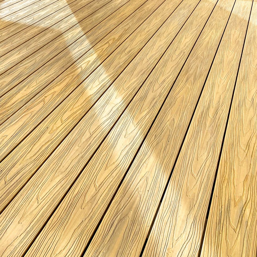 golden oak composite decking