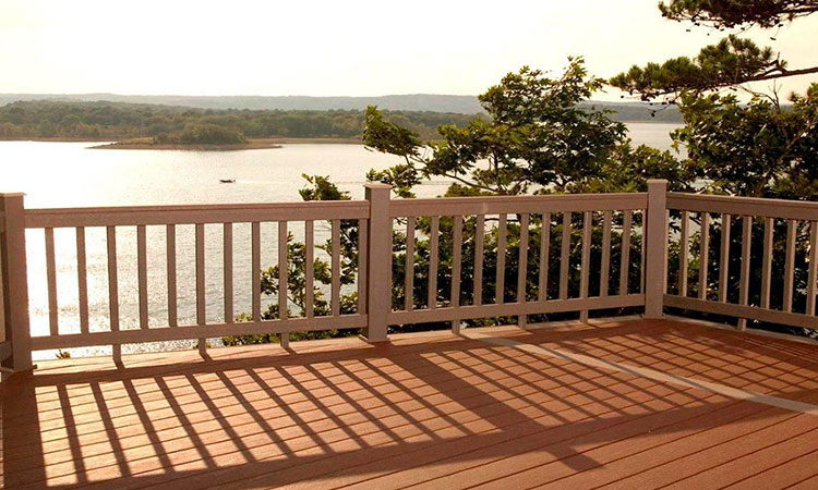 wpc balcony railing for sale WPC fence panels price in India - HOSUNG WPC Composite