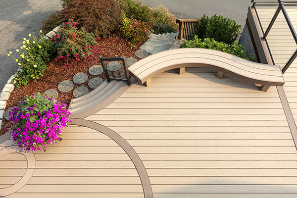 curved composite decking