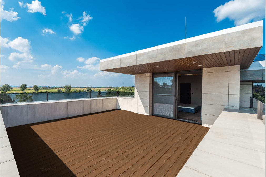 Composite Decking for Roof Terrace