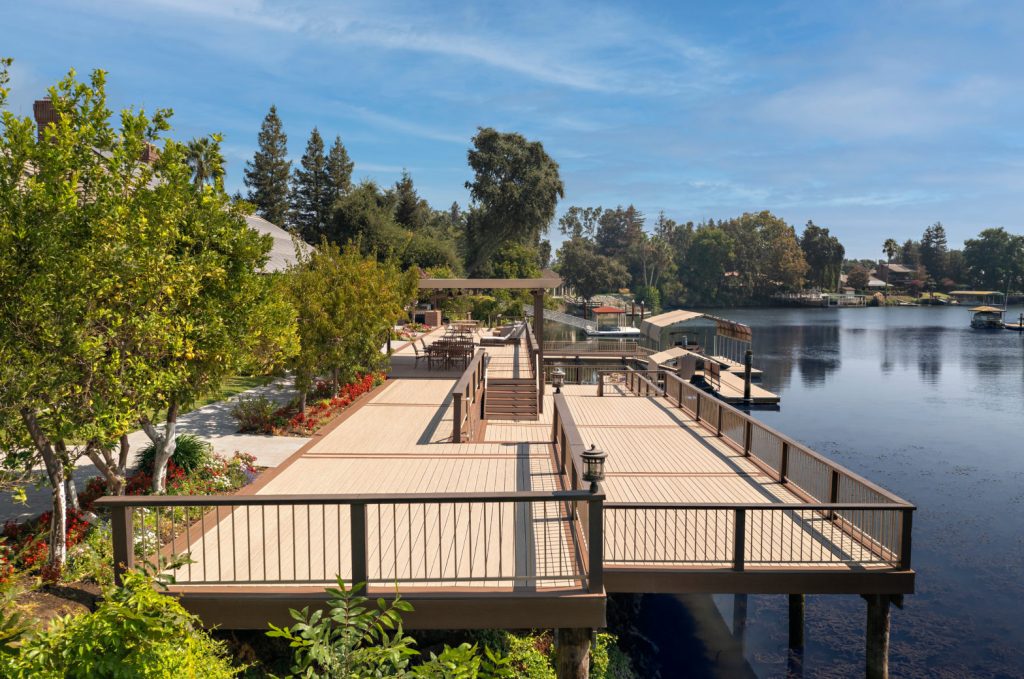 Composite Decking for Waterfront - installing composite decking over concrete steps - HOSUNG WPC Composite Composite Decking for Waterfront