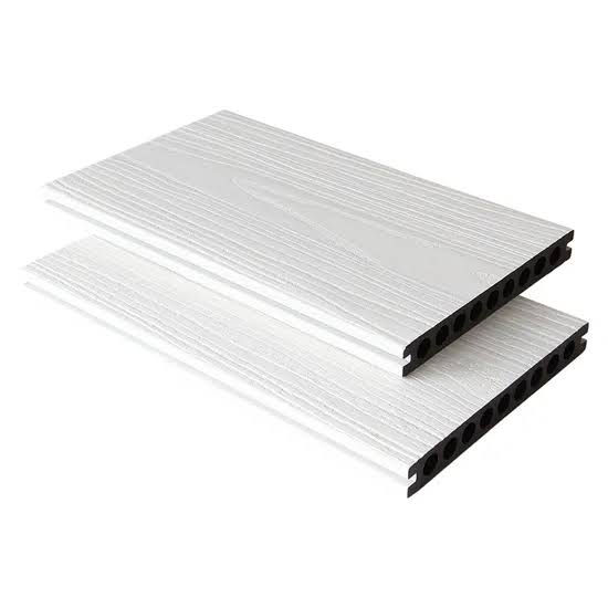 pure white WPC decking